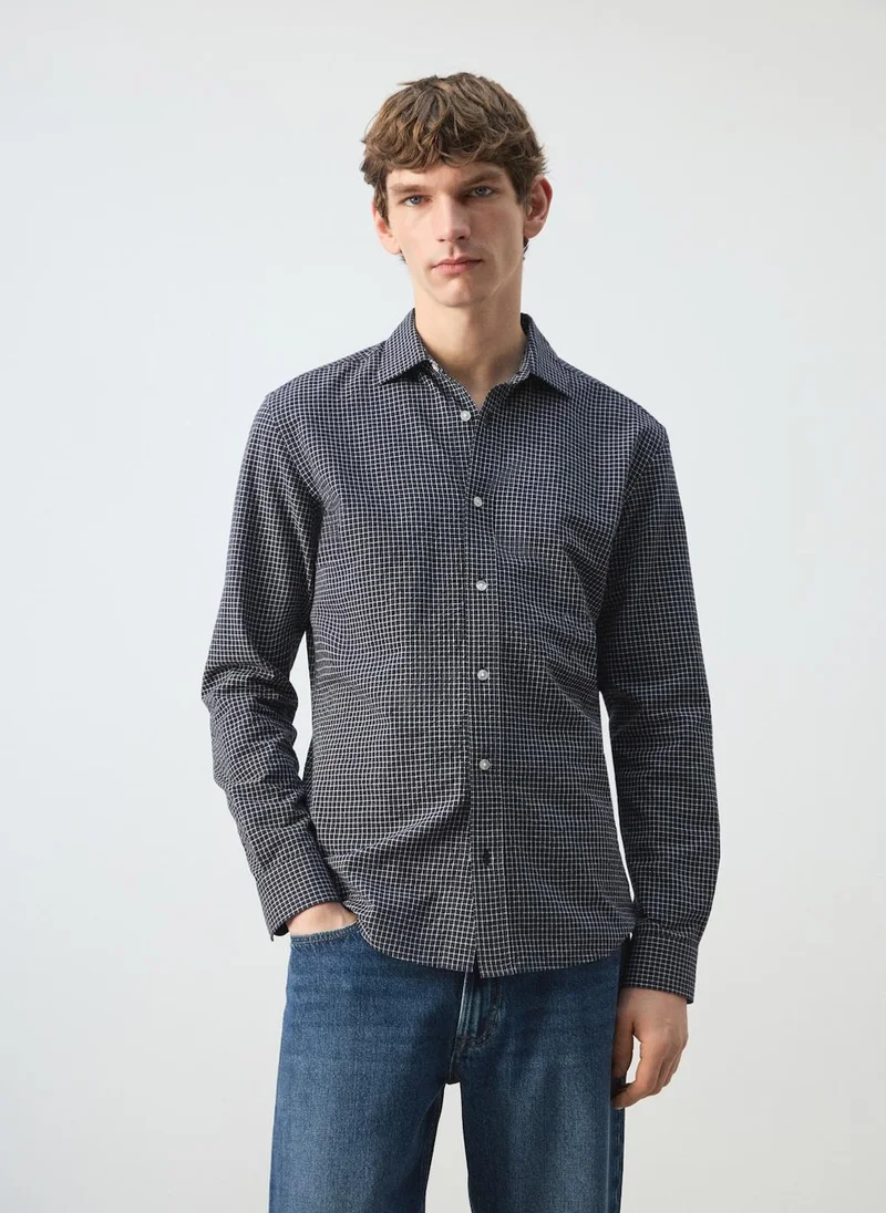 مانجو مان Regular-fit check shirt